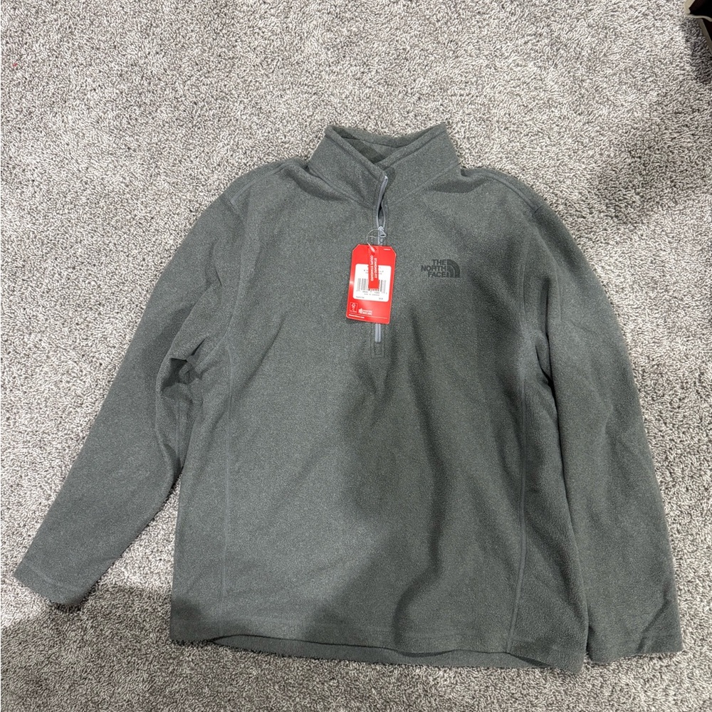 The North Face Gray Half-Zip Jacket